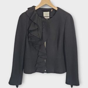 Rebecca Taylor Wool Ruffled Jacket